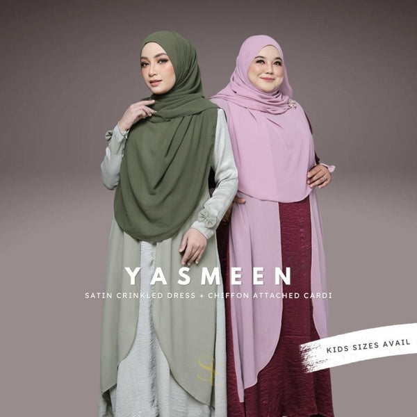 SayraRaya2026 Yasmeen Ribbon Cardi Twinning Mommy Daughter Set