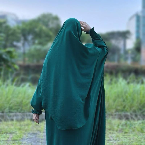 Dress With Free Khimar Mayra (Ironless)
