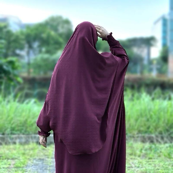 Dress With Free Khimar Mayra (Ironless)
