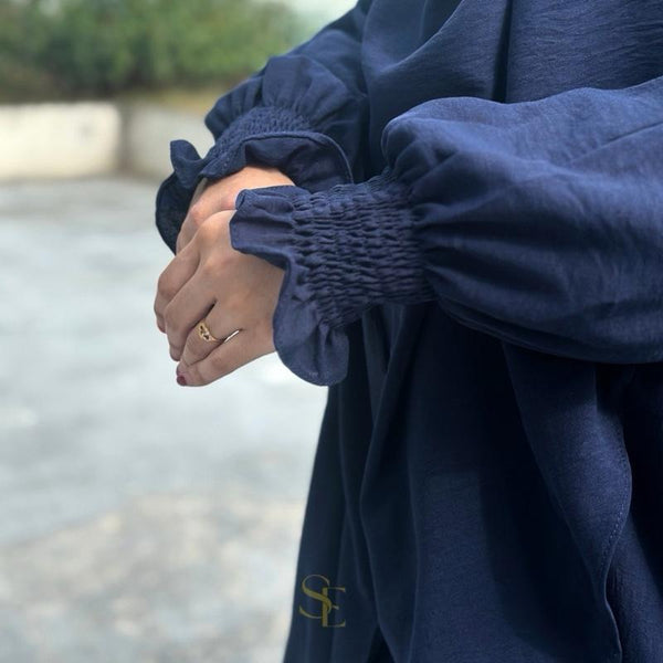 Imaan Pantset Luxe with Khimar 3pcs Set Batwing Cutting