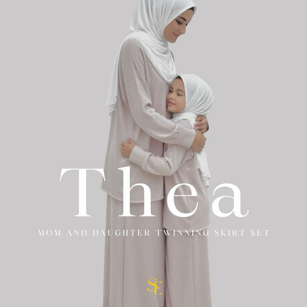 Thea Mom And Kids Ribbed Jersey Skirt Set