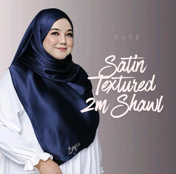 Premium Kate Satin Textured Shawl