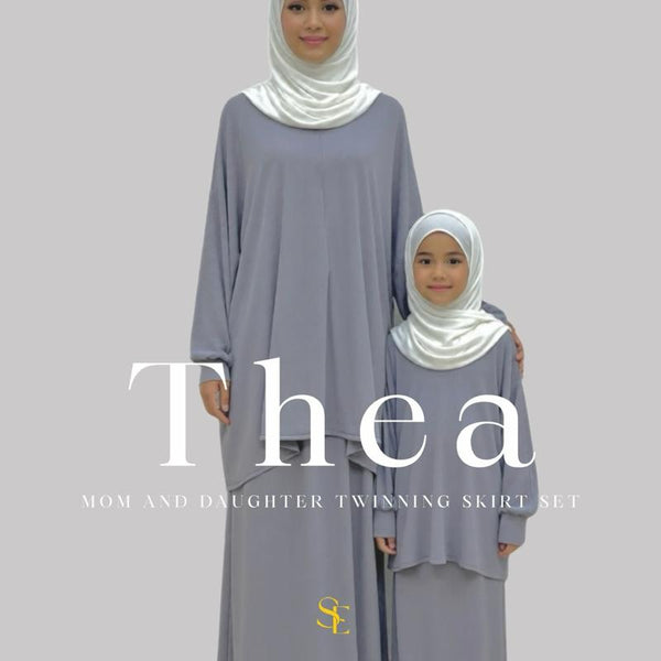 Thea Mom And Kids Ribbed Jersey Skirt Set