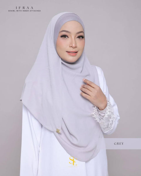 Instant Shawl with Inner Labuh Attached (IFRAA)