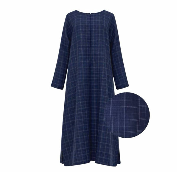 Mabel Checkered Extra Long Tunic BY SAYRA