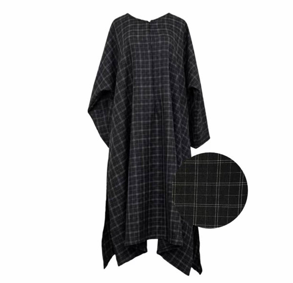Mabel Checkered Extra Long Tunic BY SAYRA