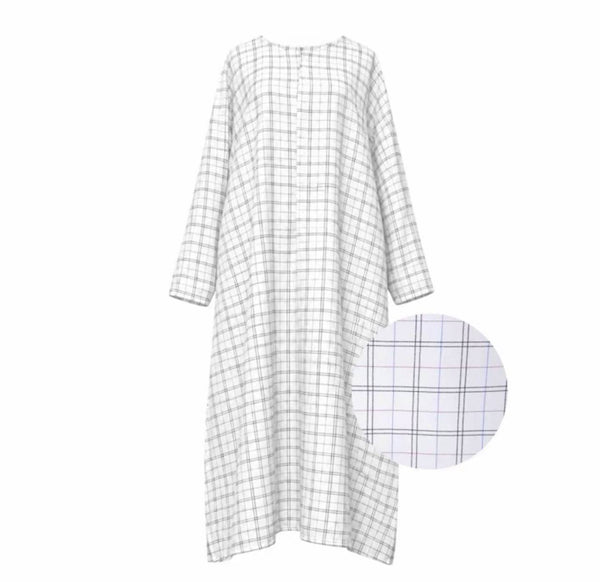 Mabel Checkered Extra Long Tunic BY SAYRA